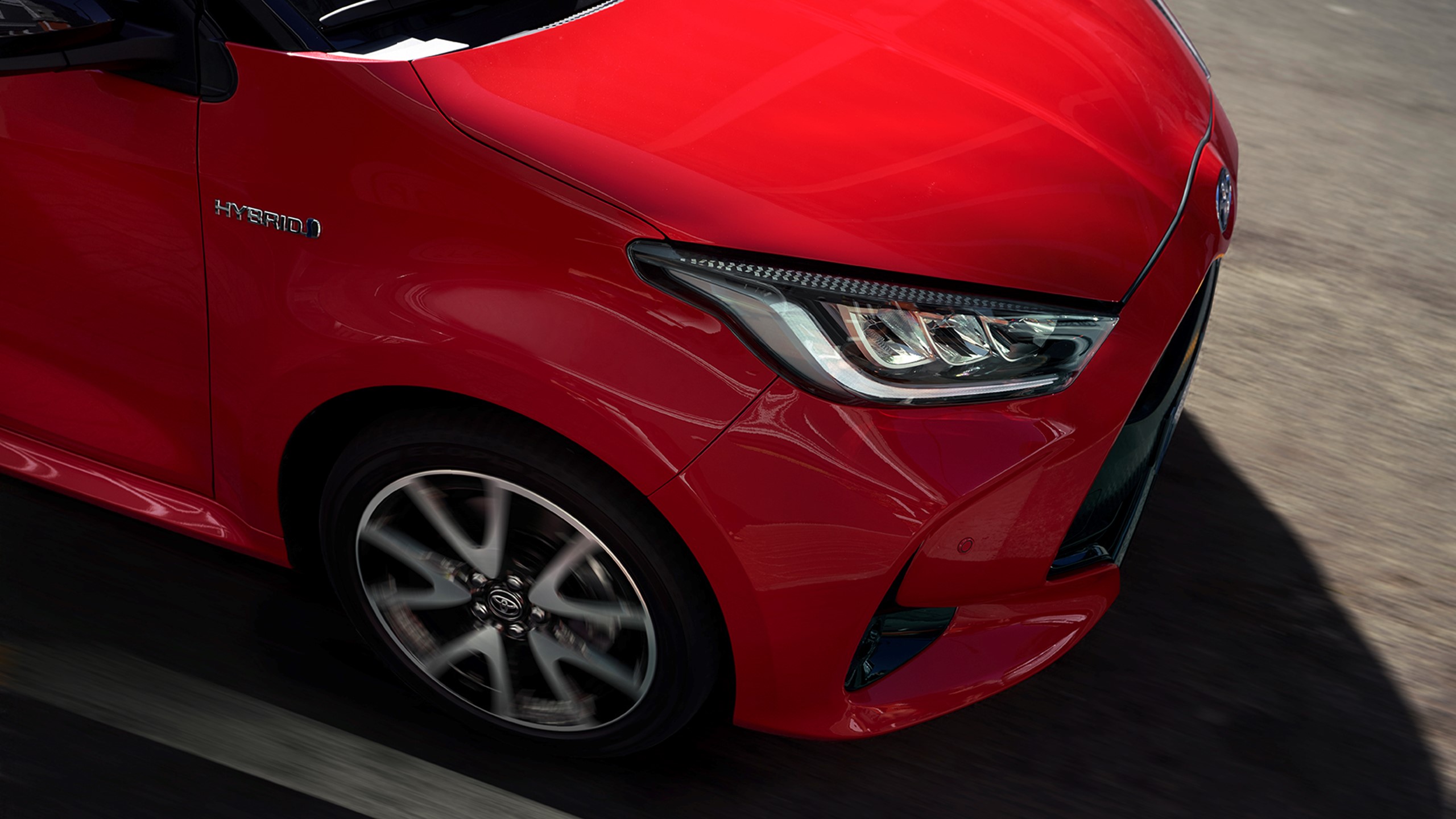 2020 Yaris Hybrid Ovenfra Front Detalje 1900X1069